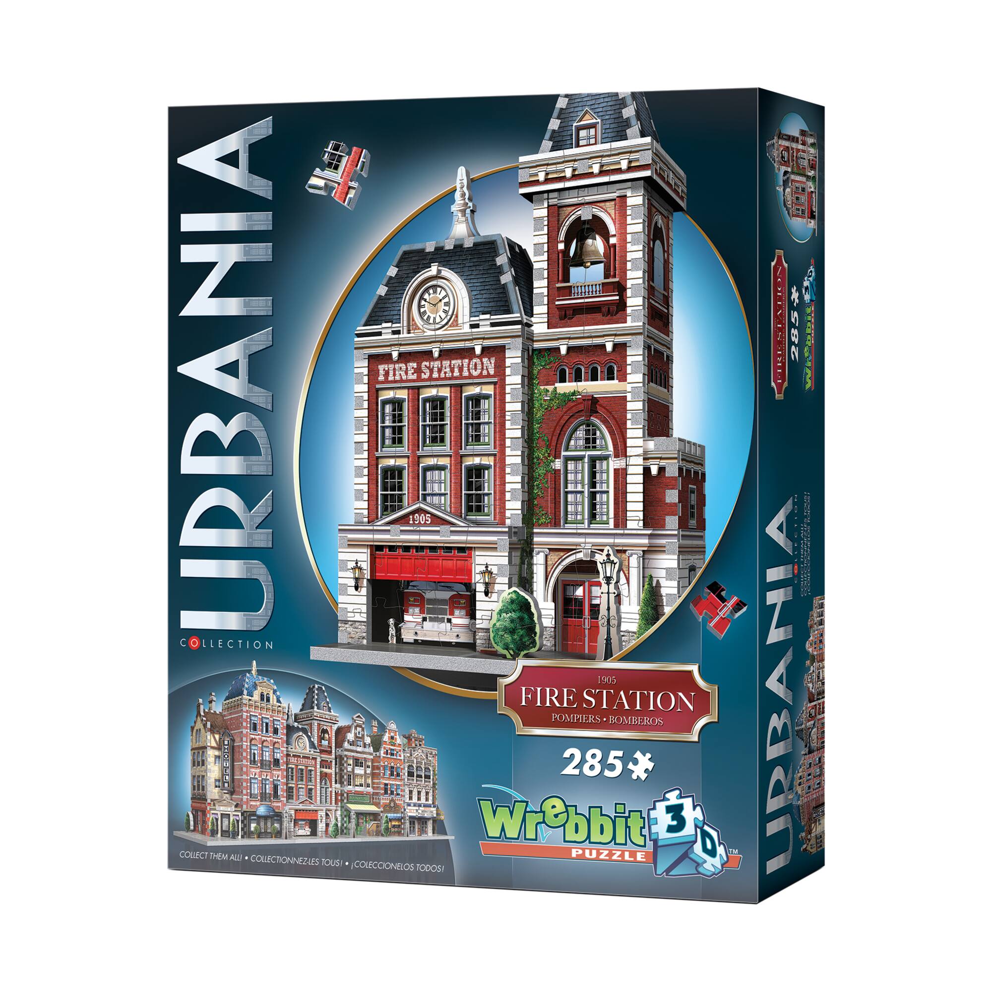 Wrebbit 3D Puzzle™ Urbania Collection Fire Station 285 Piece Puzzle